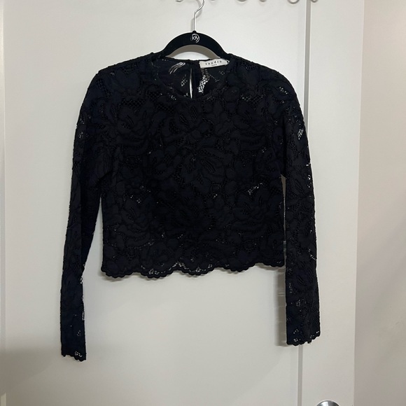 Sandro two piece lace long sleeve top and skirt - size 1 - Picture 7 of 16